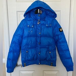 Versace Jean Electric Blue Down Jacket